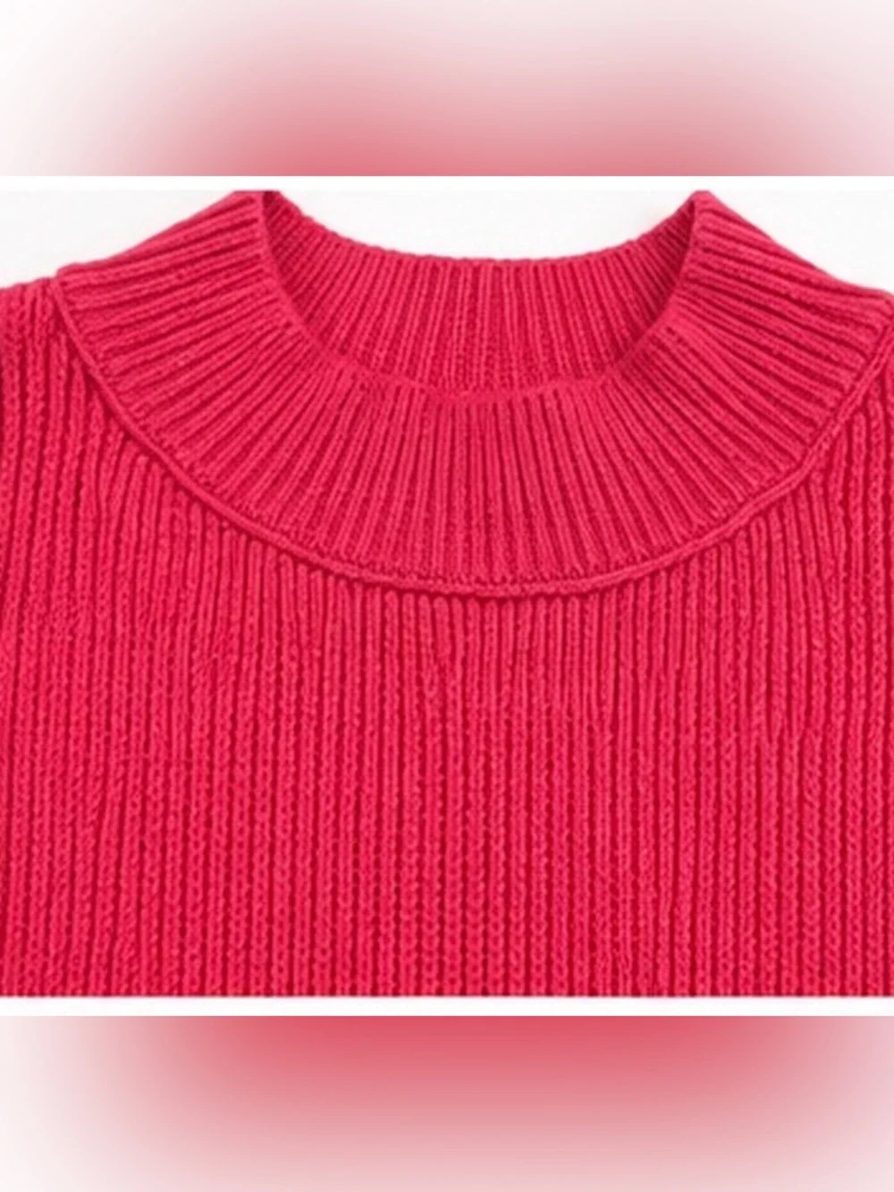 Free People Easy Oversized Cropped Sweater in Mademoiselle Pink Size L